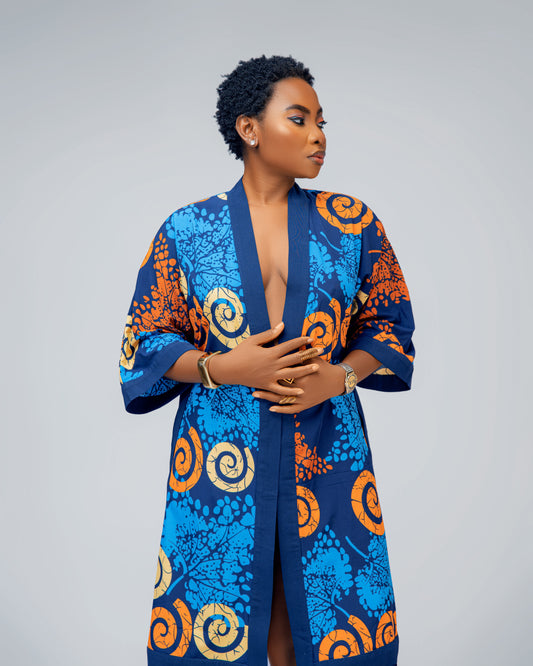 Print Kimono Dress Ankara Wrap Style™