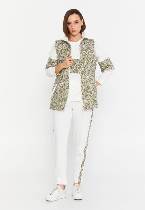 Floral Freshness | Quilted Vest & Trousers Loungewear Set
