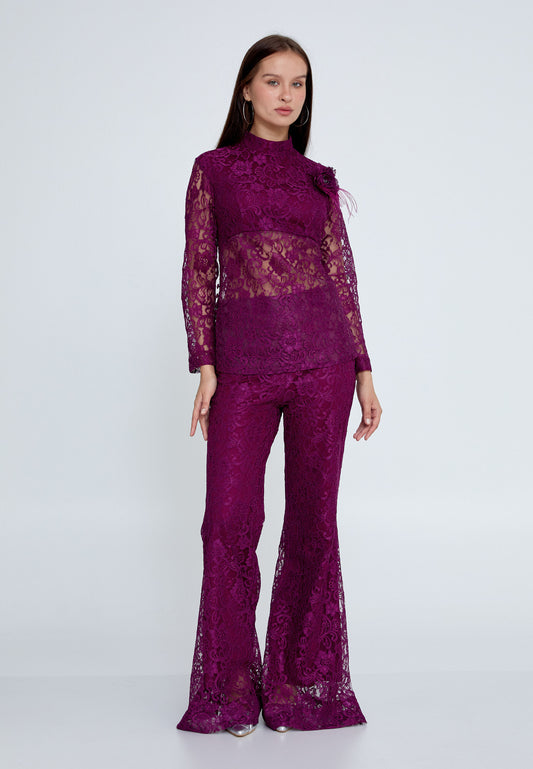 Plum Lace Pantsuit™