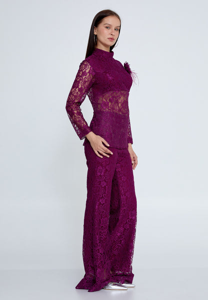 Plum Lace Pantsuit™