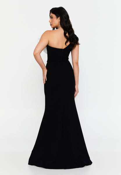 Elegant Black & White Evening Gown™