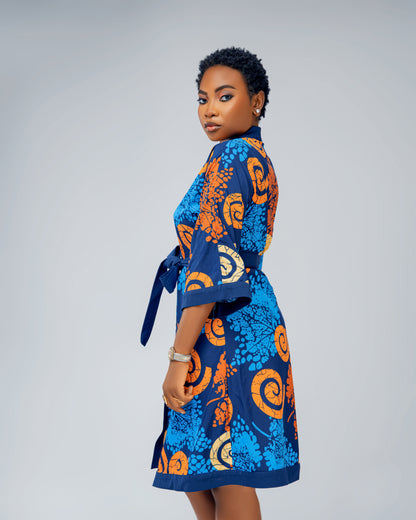 Print Kimono Dress Ankara Wrap Style™