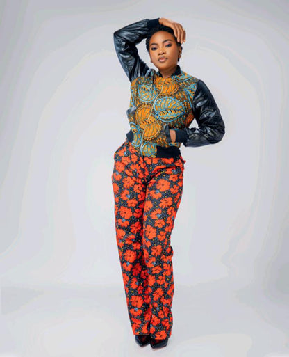 African Print High-Waist Pants™