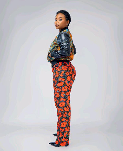 African Print High-Waist Pants™