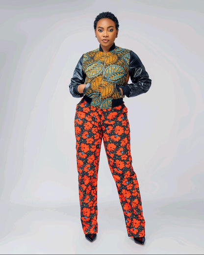 African Print High-Waist Pants™